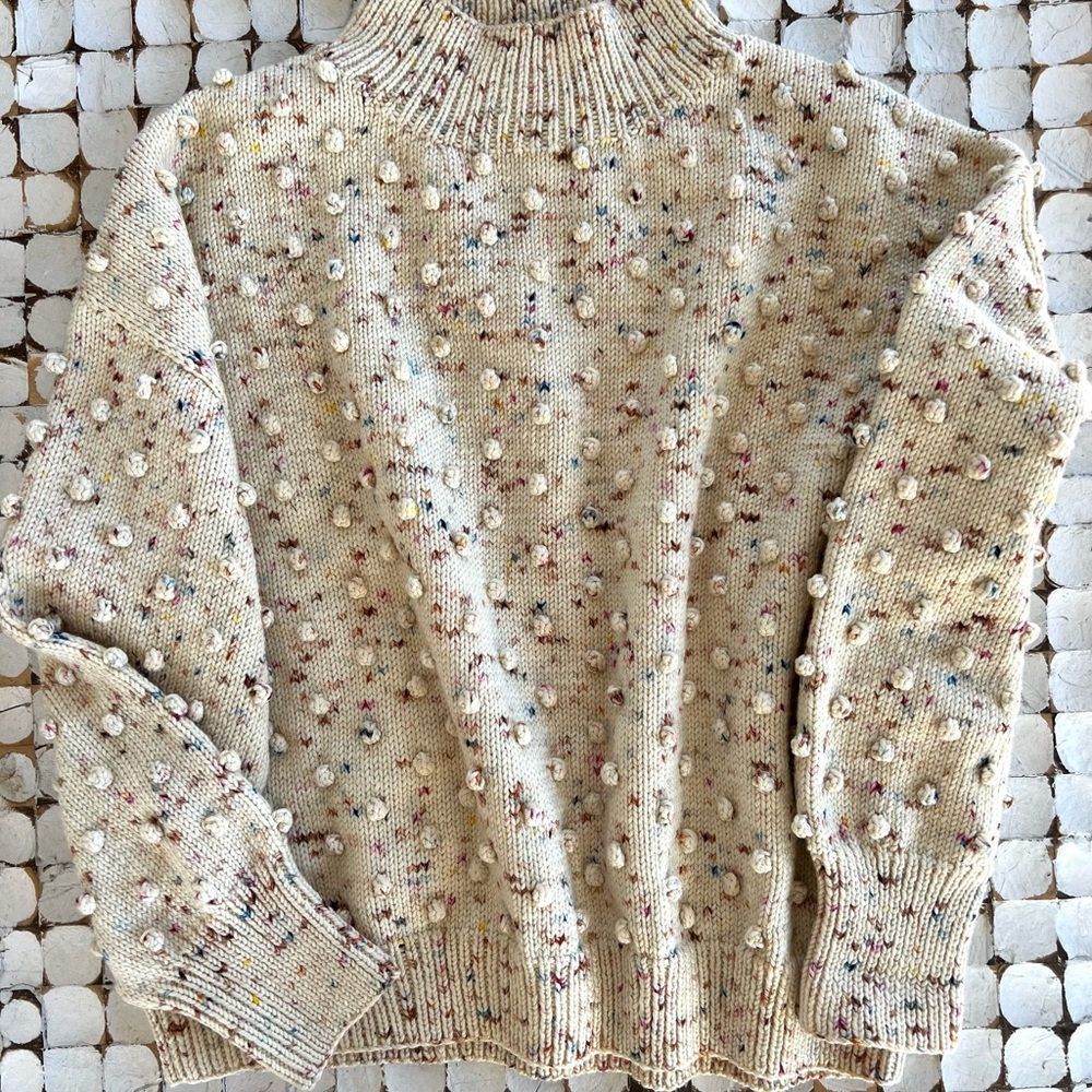 Misha and Puff confetti sweater, size XS, in VGUC — 100% wool.